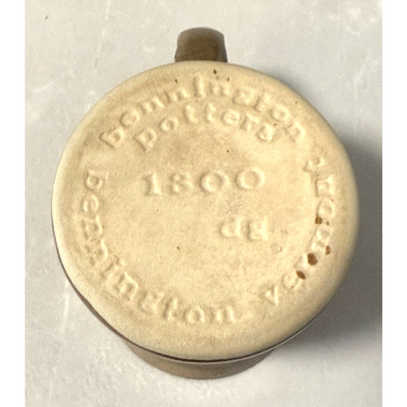 2 Vintage 1950s Bennington Potters VT David Gil #1300 Brown Tan 3.75" Mugs - Picture 7 of 8